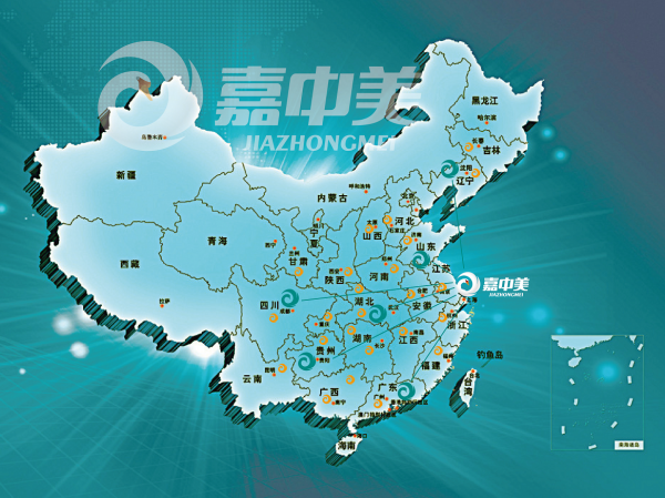 嘉中美地图